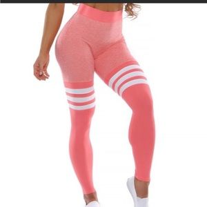 Bombshell Sportswear High Thigh leggings Coral